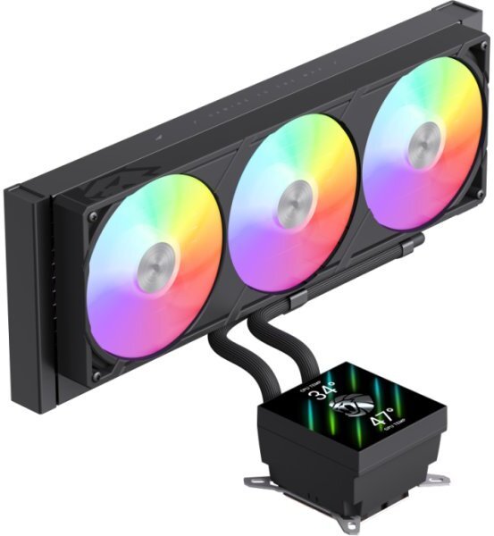Chłodzenie wodne GameMax GLACIER 360 LCD BK