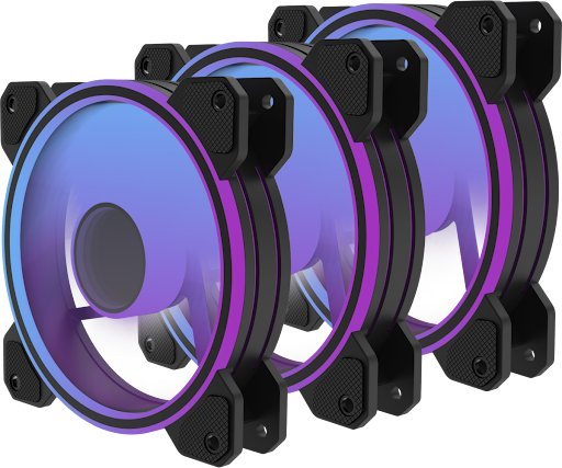 Wentylator PREYON Eagle Eye 120 PWM ARGB 3-pack (PEE1203B)