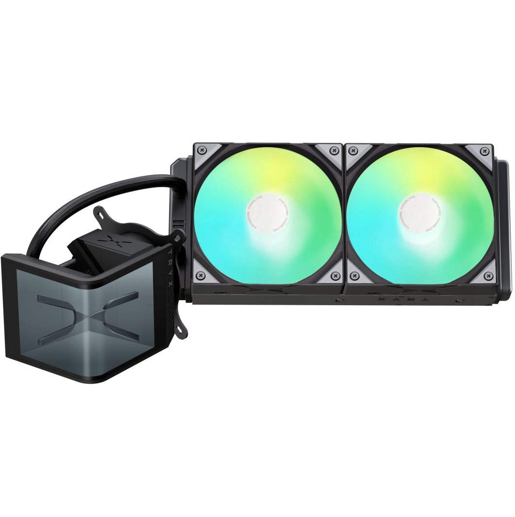 Chłodzenie wodne JetWorld Tryx Panorama SE 240 mm ARGB Czarny wyświetlacz 3D AMOLED (L-P240L-AM2M-G0K)