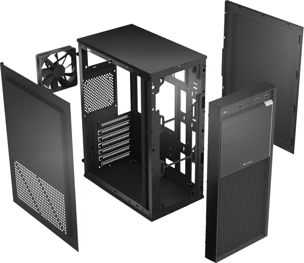 Obudowa Logic Concept J23 Pro czarna (LC-A-J23PR-1F-B)