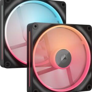 Wentylator Corsair iCUE LINK LX140-R RGB PWM 2-pack + Hub czarny (CO-9051052-WW)