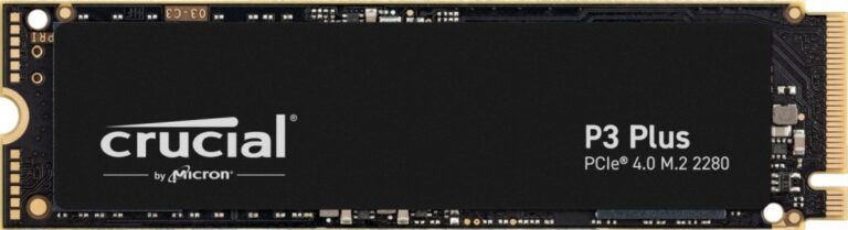 Dysk SSD Crucial P3 Plus 2TB M.2 2280 PCI-E x4 Gen4 NVMe (CT2000P3PSSD8)