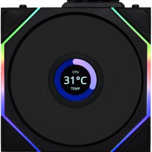 Wentylator Lian Li UNI FAN TL Wireless LCD 140 Reverse Blade czarny (14RTLLCD1W1B)