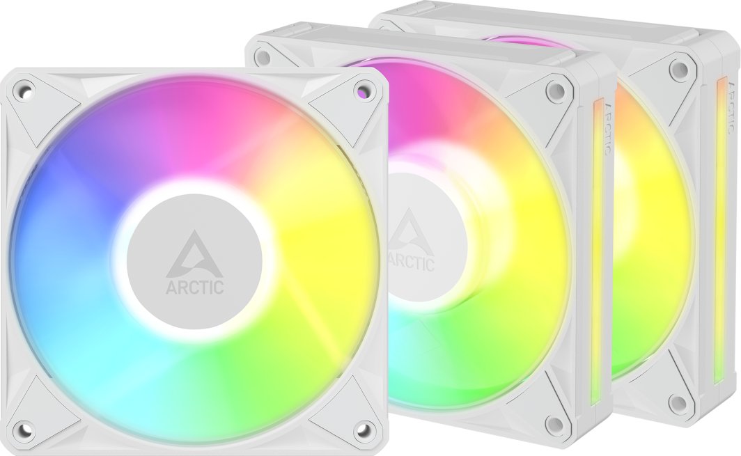 Wentylator Arctic BioniX P12 A-RGB Obudowa komputera Wentylator 12 cm Biały 3 szt. (ACFAN00338A)
