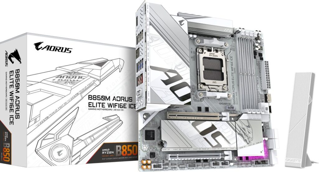 Płyta główna Gigabyte B850M AORUS ELITE WIFI6E ICE