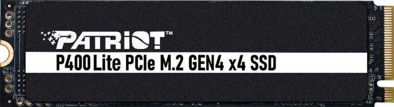 Dysk SSD Patriot P400 Lite 500GB M.2 2280 PCI-E x4 Gen4 NVMe (P400LP500GM28H)