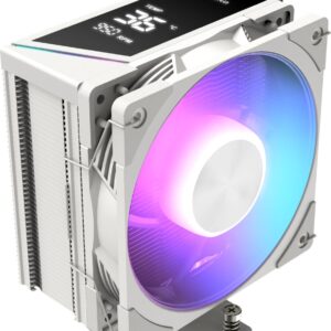 Chłodzenie CPU Modecom Volcano 0C T202 LCD ARGB 120 białe (MC-C-T202-AFL-W)