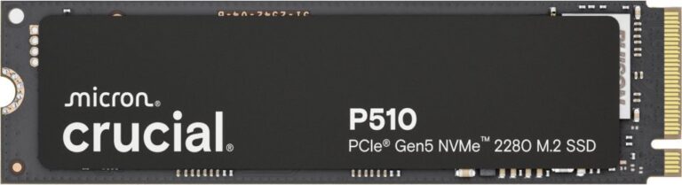 Dysk SSD Crucial P510 1TB M.2 2280 PCI-E x4 Gen5 NVMe (CT1000P510SSD5)