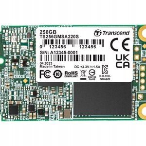 Dysk SSD Transcend 220S 256GB mSATA SATA III (TS256GMSA220S)