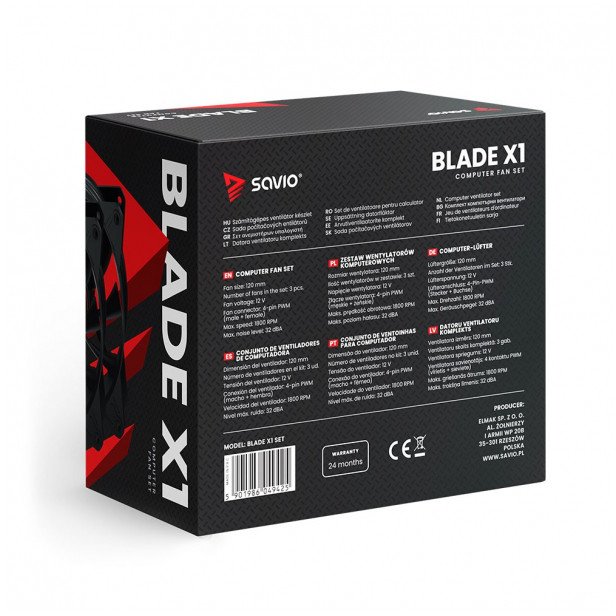 Wentylator Savio BLADE SET (SAVGBLADESET)
