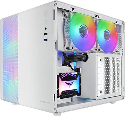 Obudowa Mars Gaming Mars Gaming MC400W Computer case mATX / white