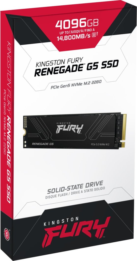 Dysk SSD Kingston Renegade G5 4TB M.2 2280 PCI-E x4 Gen5 NVMe (SFYR2S/4T0)