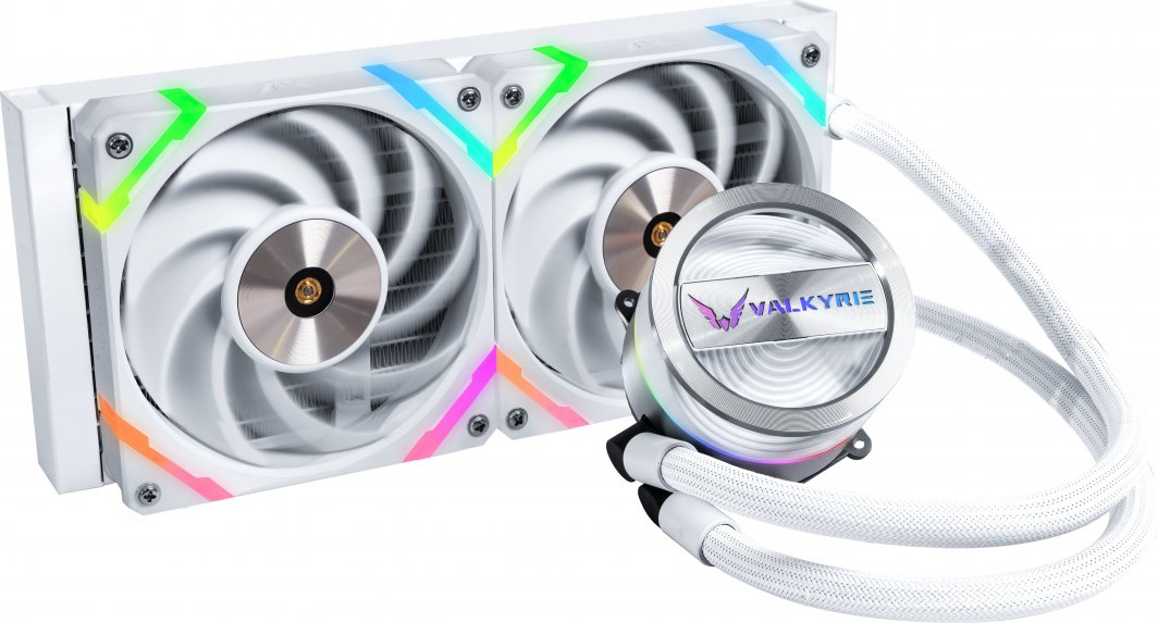 Chłodzenie wodne Valkyrie Dragonfang 240 ARGB Białe