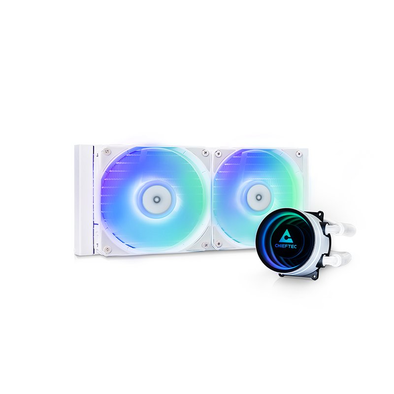 Chłodzenie wodne Chieftec Iceberg White 240 ARGB (CLC-240-RGB-W)