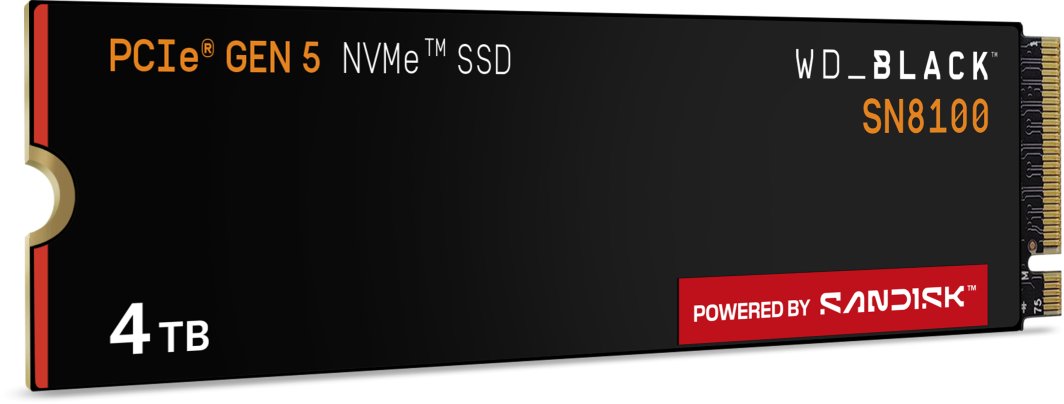 Dysk SSD SanDisk SN8100 4TB M.2 2280 PCI-E x4 Gen5 NVMe (WDS400T1X0M)