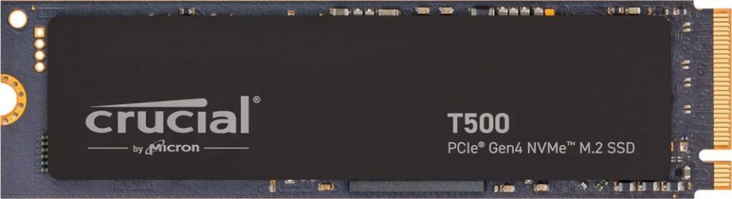 Dysk SSD Crucial T500 2TB M.2 2280 PCI-E x4 Gen4 NVMe (CT2000T500SSD8)