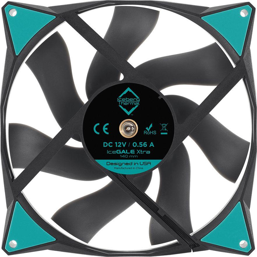 Wentylator Iceberg IceGALE Xtra 140 mm Czarny (ICEGALE14D-C0A)