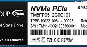 Dysk SSD TeamGroup MP33 512GB M.2 2280 PCI-E x4 Gen3 NVMe (TM8FP6512G0C101)