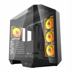 Obudowa Darkflash DY470 czarna + 4 wentylatory