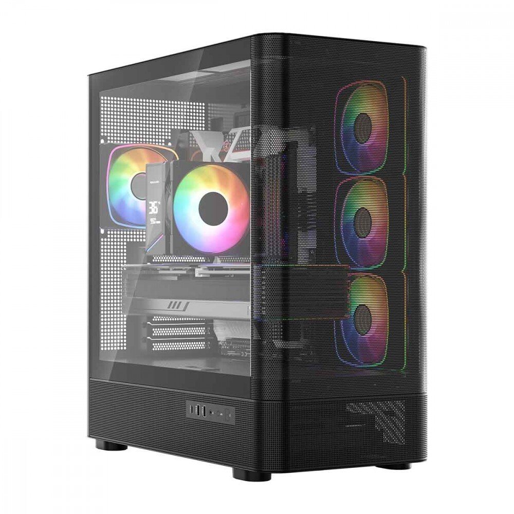 Obudowa Modecom Volcano AQ300 ARGB czarna (MC-A-AQ300-4FA-B)
