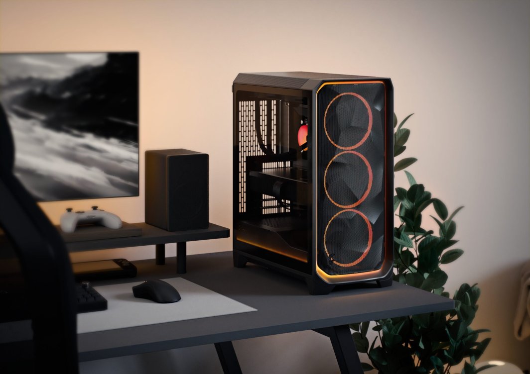Obudowa Fractal Design Meshify 3 Ambience Pro ARGB Clear Tint czarna (FD-C-MES3A-03)