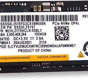 Dysk SSD Lenovo 1TB M.2 2280 PCI-E x4 Gen4 NVMe (SSD M.2 2280 PCIe NVMe 1TB)