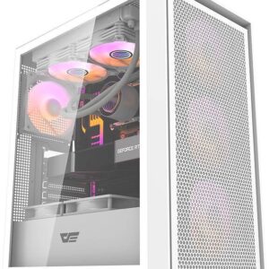 Obudowa Darkflash DRX70 Mesh RGB biała + 4 wentylatory