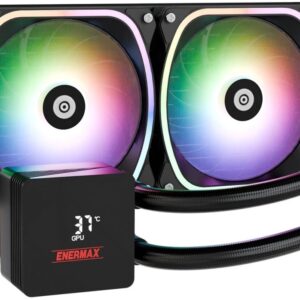 Chłodzenie wodne Enermax Aquafusion II 240 mm ARGB Czarny (ELC-AQFS240-SQA)