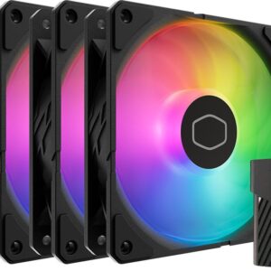 Wentylator Cooler Master SickleFlow Edge 120 ARGB Czarny 3-pack + Hub (MFX-B2DN-253P2-R2)