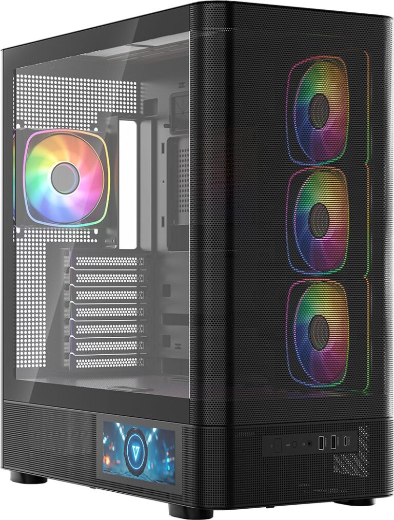Obudowa Modecom Volcano AQ400 ARGB czarna (MC-A-AQ400-4FA-B)