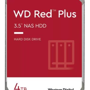 Dysk Western Digital Red Plus dysk twardy 4 TB 5400 RPM 256 MB 3.5" Serial ATA III