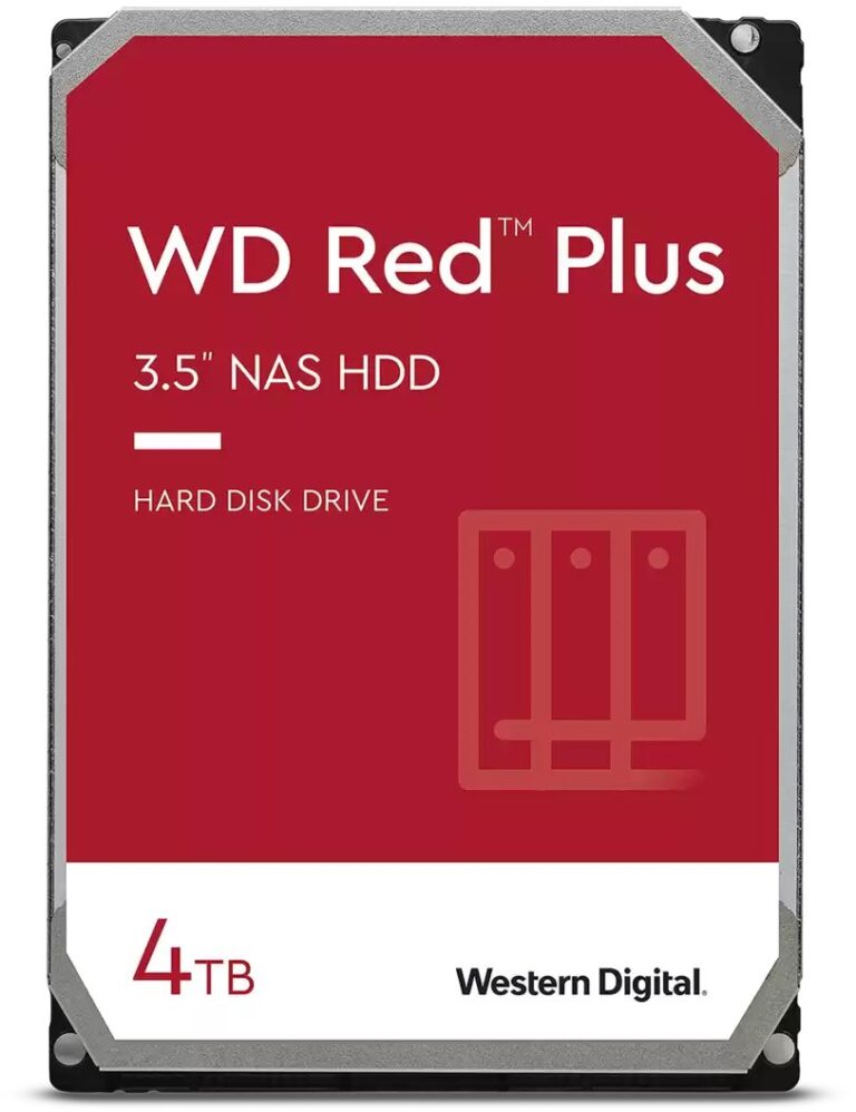 Dysk Western Digital Red Plus dysk twardy 4 TB 5400 RPM 256 MB 3.5" Serial ATA III