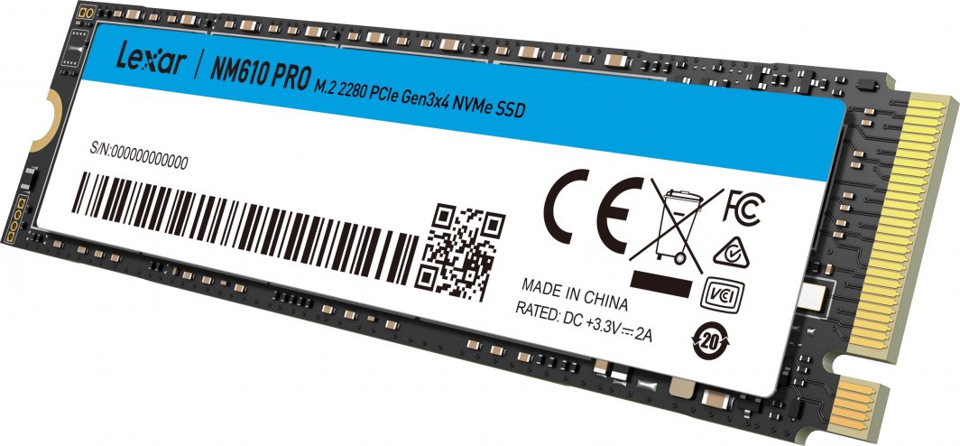 Dysk SSD Lexar NM610 PRO 1TB M.2 2280 PCI-E x4 Gen3 NVMe (LNM610P01T-RNNNG)