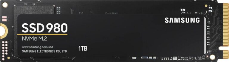 Dysk SSD Samsung 980 1TB M.2 2280 PCI-E x4 Gen3 NVMe (MZ-V8V1T0BW)