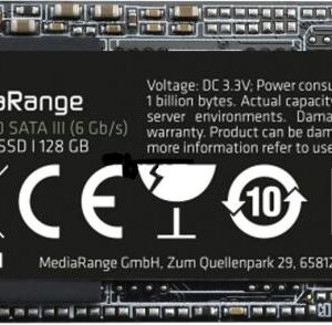 Dysk SSD MediaRange 128GB M.2 2280 SATA III (MR1021)