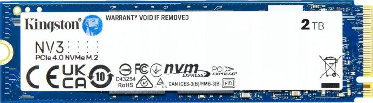 Dysk SSD Kingston SNV3S 2TB M.2 2280 PCI-E x4 Gen4 NVMe (SNV3S/2000G)