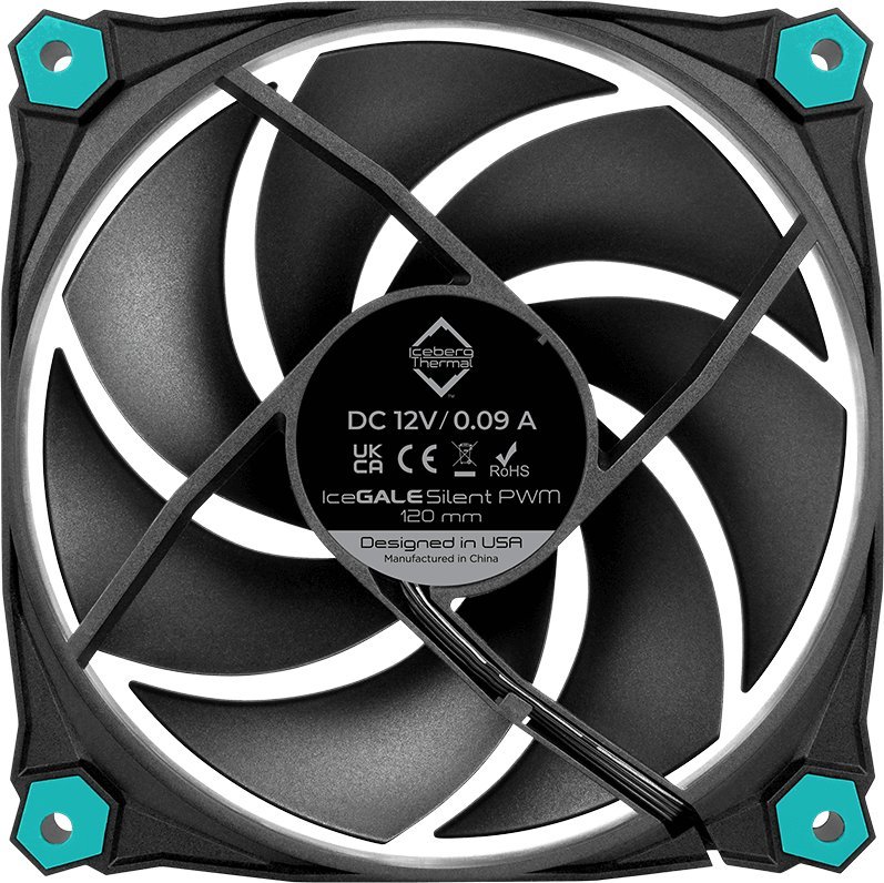 Wentylator Iceberg IceGALE Silent PWM 120 mm 3-pack (ICEGALE12P-BBT-3A)