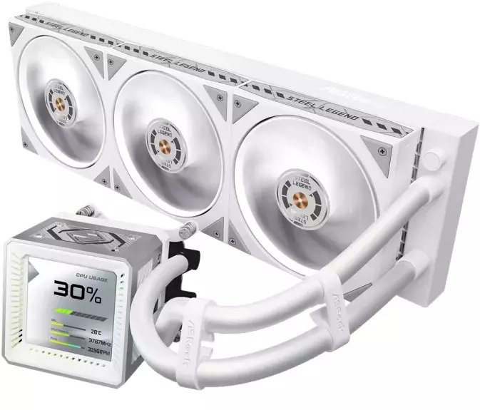 Chłodzenie wodne ASRock Steel Legend 360 LCD (90-ASLA36-WAAGA5)