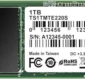 Dysk SSD Transcend 220S 1TB M.2 2280 PCI-E x4 Gen3 NVMe (TS1TMTE220S)
