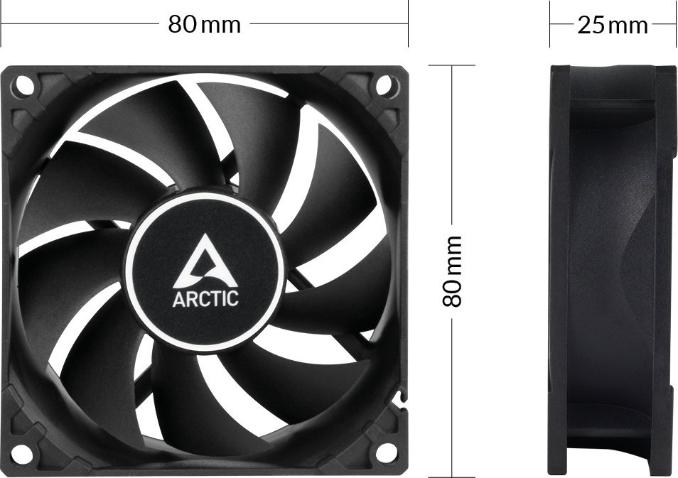 Wentylator Arctic F8 PWM PST 5-pack (ACFAN00261A)