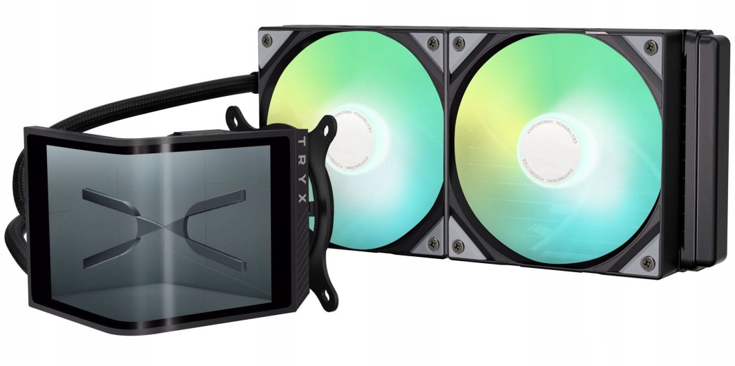 Chłodzenie wodne JetWorld Tryx Panorama SE 240 mm ARGB Czarny wyświetlacz 3D AMOLED (L-P240L-AM2M-G0K)