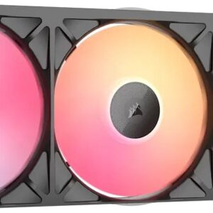 Wentylator Corsair ICUE LINK RX360 II Unified Frame RGB PWM PC Fans Starter Kit Obudowa komputera Chłodnica powietrza 12 cm Czarny 1 szt. (CO-9051059-WW)