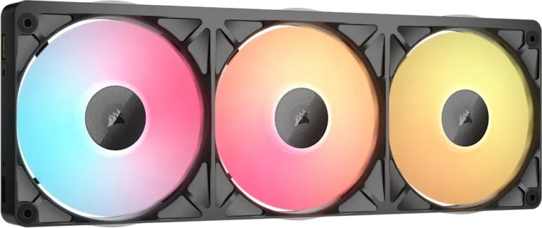 Wentylator Corsair ICUE LINK RX360 II Unified Frame RGB PWM PC Fans Starter Kit Obudowa komputera Chłodnica powietrza 12 cm Czarny 1 szt. (CO-9051059-WW)