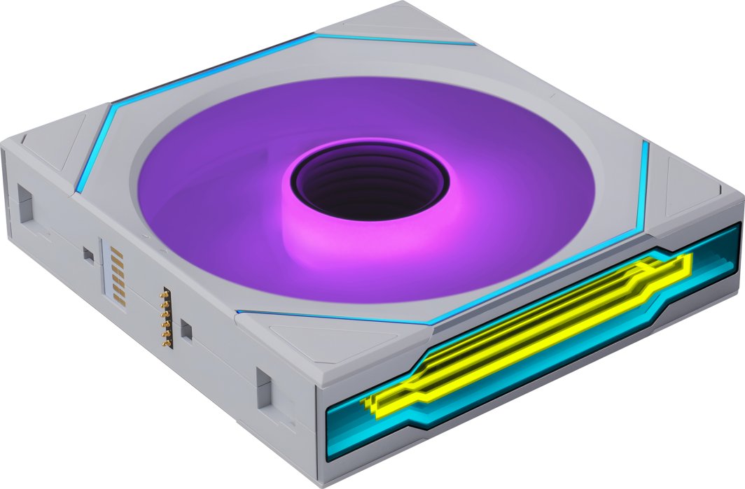 Wentylator Lian Li Uni Fan SL-INF Flex Wireless ARGB PWM Reverse Blade 120mm White (G9F.12RSLIN1F1W.00)