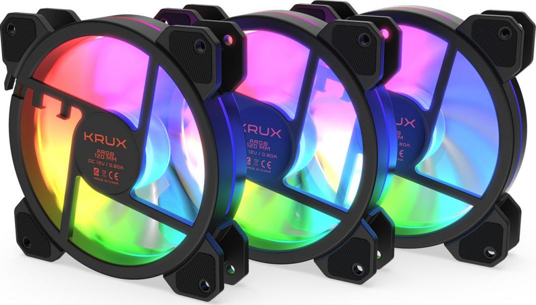 Wentylator Krux Lunar 120 ARGB 3-pack (KRX0068)