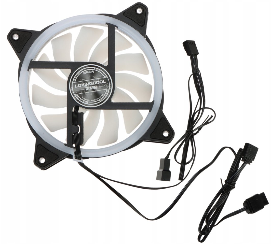 Wentylator Lovingcool 1600 RPM ARGB (YY-120-BLACK-LOGO)