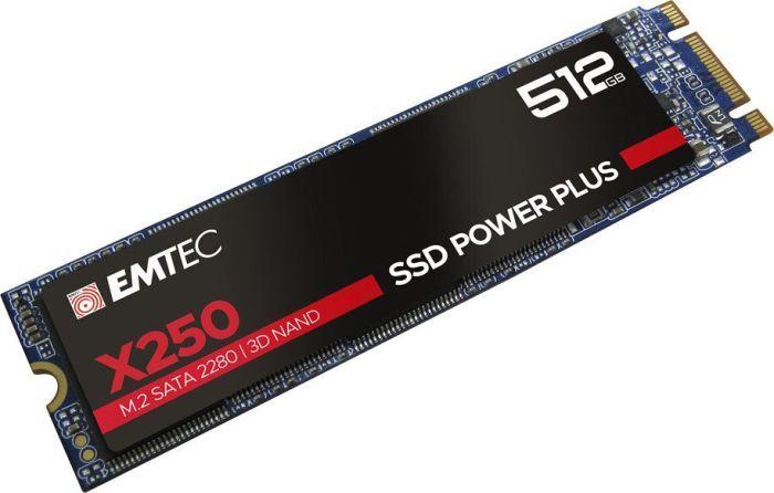 Dysk SSD Emtec X250 512GB M.2 2280 SATA III (ECSSD512GX250)