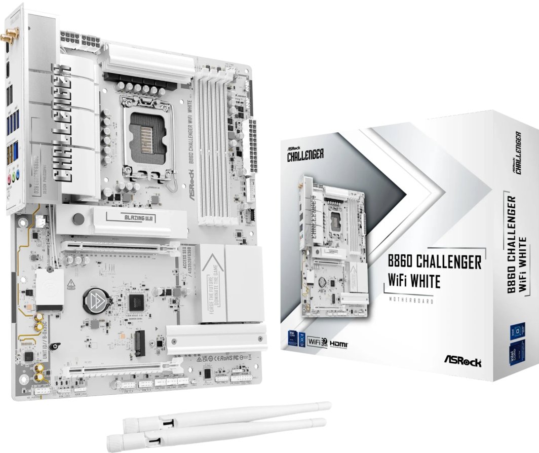 Płyta główna ASRock B860 CHALLENGER WIFI WHITE