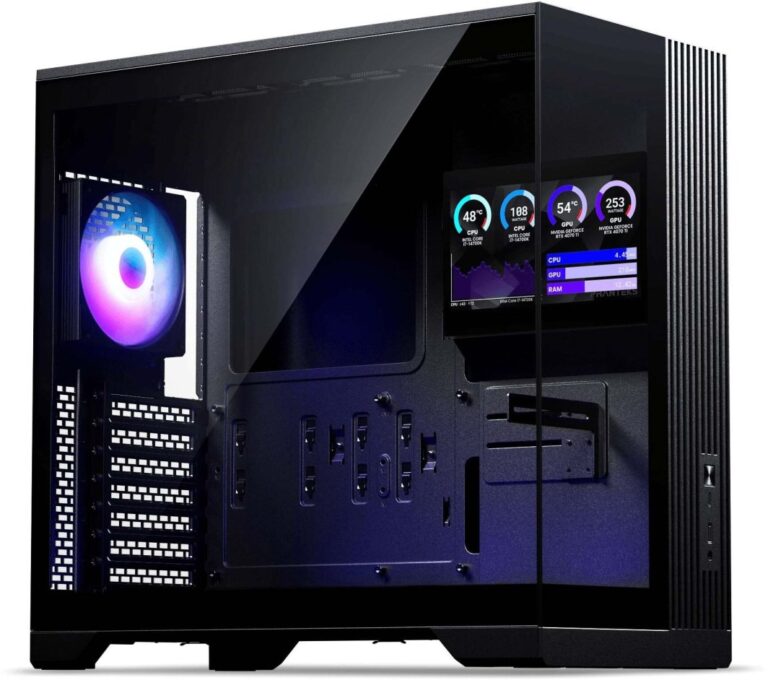 Obudowa Phanteks XT V5 LCD Obudowa PC, Midi Tower, ATX, 7-calowy wyświetlacz LCD, Tempered Glass - czarny (PH-XT525VL_DBK01)