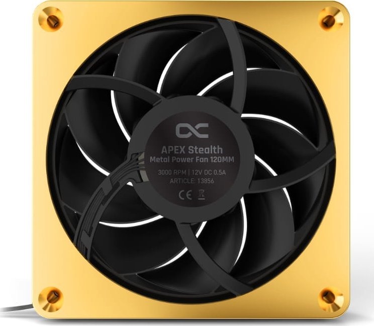 Wentylator Alphacool Apex Stealth Metal Power 120 mm Złoty (13856)